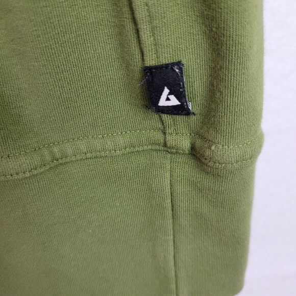 American Giant Womens Tunic Hoodie Dress Size Small Green Pullover Sweatshirt - Picture 4 of 10